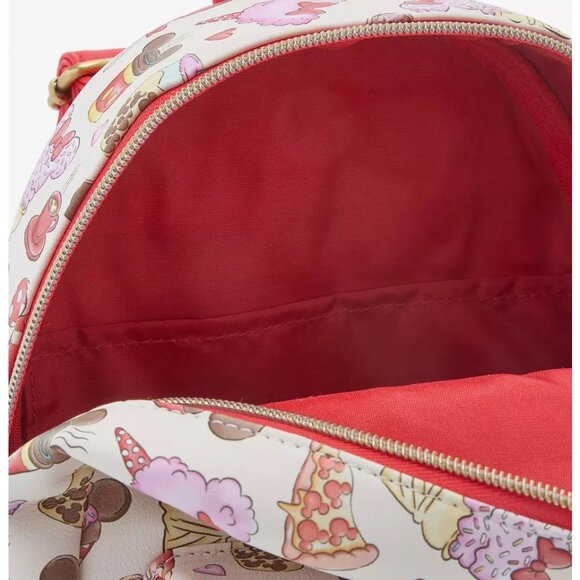 Loungefly Disney Mickey Mouse & Minnie Mouse Treats Mini Backpack - NWT - Picture 4 of 4